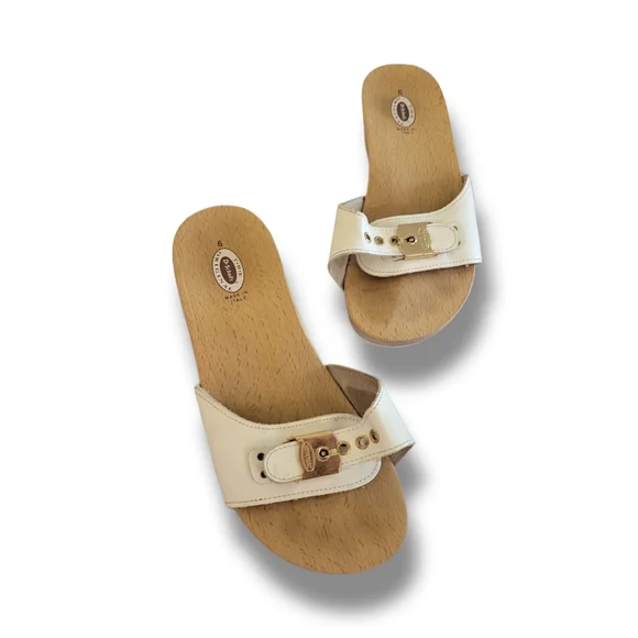 🌿Dr. Scholls Original Clog Sandals Women's Size 6 In White - Picture 7 of 10